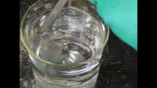 Fuming sulfuric acid growls when added to water [upl. by Wernsman]