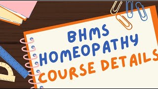 WHAT IS HOMEOPATHY  COURSE DETAILS  BHMS IN INDIA CRACK NEET [upl. by Eceerahs]