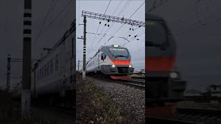 ЭП2Д проносится около ст quotСтолбоваяquot train rzd railway moscowmetro trains trainspotting ржд [upl. by Anelam620]