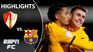 🚨 LATE DRAMA 🚨 UD Barbastro vs Barcelona  Copa Del Rey Highlights  ESPN FC [upl. by Crenshaw966]