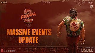 Pushpa 2  The Rule Massive Events Update  Allu Arjun  Sukumar  Rashmika  Devi Sri Prasad [upl. by Amersham]