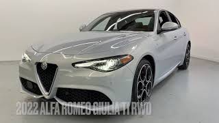 New 2022 Alfa Romeo Giulia TI RWD  Moonlight Gray Metallic  San Francisco Exotic Cars [upl. by Ragas445]