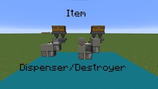 Minecraft Build  Item DispenseDestroyer [upl. by Arah]