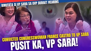 PUSIT SI VP SARA TINAWAG NI CONG CASTRO NA PUSIT SI VP SARA VP SARA TO CONG CASTRO CONVCITED KA [upl. by Klecka]