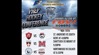 Prep Hockey Conference Northwood vs Culver Academy [upl. by Xenia748]