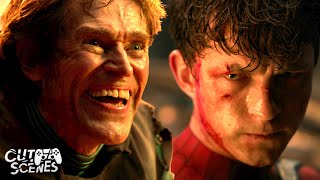 FINAL FIGHT SpiderMan vs Green Goblin  SpiderMan No Way Home Tom Holland Willem Dafoe [upl. by Eadas]