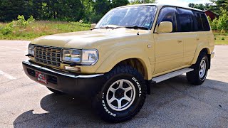 Triple Locked 1990 Toyota Landcruiser Review  Northeast Auto Imports [upl. by Melba]