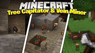 Keyyards Tree Capitator and Vein Miner  Minecraft Bedrock [upl. by Enelrahs743]