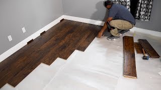 How to Install Laminate Flooring for beginners [upl. by Ellehsat481]