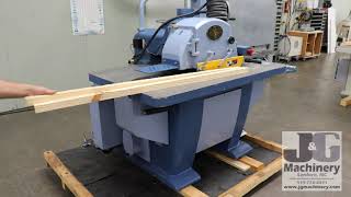 Oliver 4925 001 Straight LineRip Saw  J amp G Machinery Inc [upl. by Aicire]