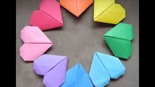 Kako napraviti srce od papiraHow to make origami heart [upl. by Cora]