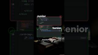 Junior vs Senior Noob Vs Pro 😂web devlopment html programmjng javascript html5 css coding [upl. by Earas]