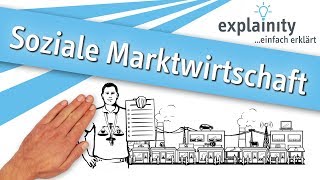 Soziale Marktwirtschaft einfach erklärt explainity® Erklärvideo [upl. by Jacobba]