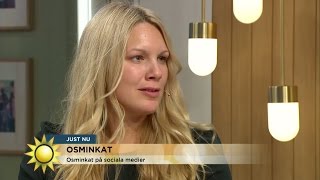 Anna Brolin Felicia Bergström och Maria Farm om smink i sociala medier  Nyhetsmorgon TV4 [upl. by Muslim827]