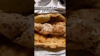 Trying Slovakian food for the first time best pita bread and skewer best Greek food pita food [upl. by Tannen]