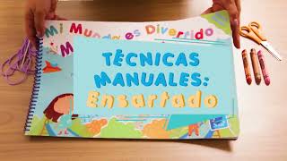 Ensartado técnica manual que debes aplicar con tu pequeño  Manualidades en preescolar [upl. by Ahseyd]