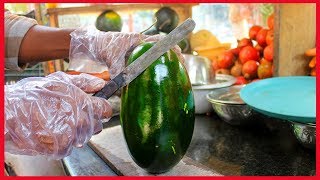 FRUIT NINJA of FRUITS  Amazing Juice Fruits Cutting Skills  Indian Street Food In 2018 [upl. by Ariat]