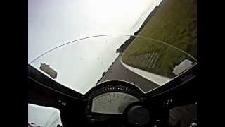 Onboard lap of Cadwell Park on JHS Racing Supertwin [upl. by Oitaroh]