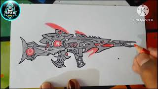 MEGALODONALPHASCAR GUNSKINNDRAWING [upl. by Alenairam597]