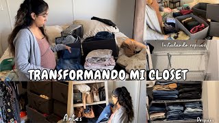 Transformacion de mi closet Aprovechando espacios ✅ [upl. by Onimod]