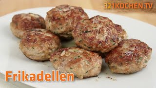 Saftige Frikadellen Fleischküchle Fleischpflanzerl Buletten einfach selber machen mit Rezept [upl. by Gustie]