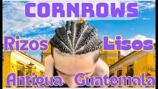 Exotic Cornrow Braids for Men by Claudia at Rizos amp Lisos Salon in Antigua Guatemala [upl. by Dart]