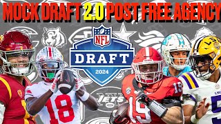 2024 NFL Mock Draft 20 AFTER FREE AGENCY BIG CHANGES [upl. by Sidnak]