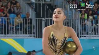 Marina Malpica MEX Ball Qualification PanAmerican Games Santiago 2023 [upl. by Trilbie]