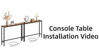 Console Table Assembly Video amazon [upl. by Gowrie]