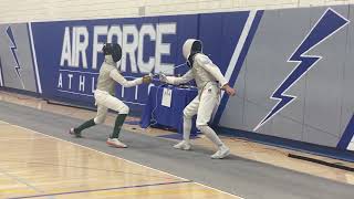 Another great bout  Air Force ROCRJCC Div II Mens Foil [upl. by Dnob]