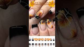 DIY Fall Nails 😁💅✨ fallnails nails pressonails pressonnailset fallvibes fallfashion [upl. by Atihana]