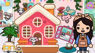 🐹🏠 Hago una CASITA para CRUMPETS totalmente GRATIS en Toca Life World 😍😍 [upl. by Placido]