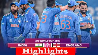 IND vs ENG World Cup 2023 Highlights India vs England Highlights  Today Match Highlights [upl. by Lucic]