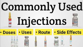 Injections Used in Emergency  Commonly Used Injections [upl. by Veno480]