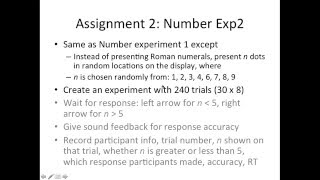 MATLAB amp Psychtoolbox Tutorial Part6 Assignment 2  Number Exp2 [upl. by Yolanda]