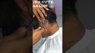 bob cut with nape shave  short bob haircut napeshave shorthair bobhaircut shorts shortsvideo [upl. by Airad678]