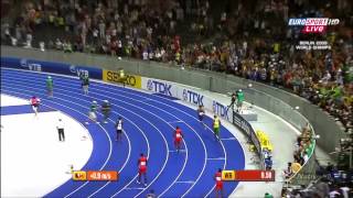 ATHLETISME  Record du monde masculin du 100m 958s [upl. by Schreibman281]