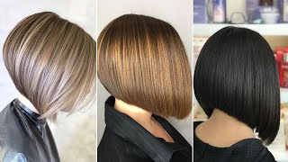 Shoulder Length Lob Haircut Low Maintenance Bob Haircuts Sleek Blunt Bob Cut For Thin Hair Bob Hairc [upl. by Quartet289]