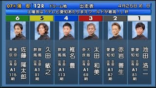 【蒲郡競艇】ドリーム①池田浩二②赤岩善生③太田和美④椎名豊⑤久田敏之⑥佐藤隆太郎 [upl. by Lamhaj526]