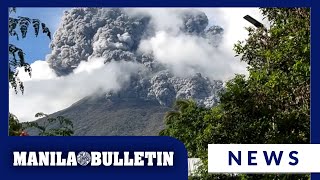 Kanlaon erupts PHIVOLCS monitoring situation [upl. by Aicekat]