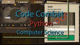 Code Combat Known Enemy  Level 15 Python Tutorial with Solution [upl. by Aisorbma592]