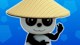 KopfSchulter  Baby Bao Panda  Bildungs Video  Kindervers  Kids Song  Head Shoulder Knees amp Toe [upl. by Alusru173]