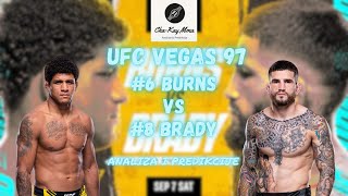 UFC Vegas 97 Burns vs Brady  Analiza i predikcije  ChaKay MMA 183 [upl. by Zachery]