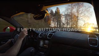 Empty Autumn Roads  981 Cayman GTS [upl. by Llerrut]