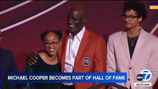 Lakers great Michael Cooper inducted into Basketball Hall of Fame [upl. by Shewmaker]