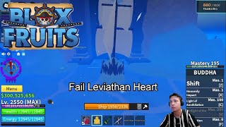 Roblox  Blox Fruits Leviathan Heart but Fail [upl. by Mendelson495]