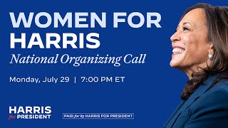 Women for Harris National Organizing Call [upl. by Petigny]