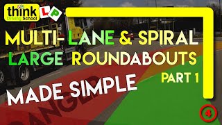 ROUNDABOUTS How to deal with Spiral amp Multilane Roundabouts Part 1  Filmed in Basingstoke [upl. by Dowell]