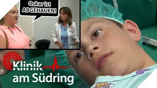 Oskar 9 FLIEHT vor seiner OP 😨​ Wovor hat er solche Angst   Klinik am Südring  SAT1 [upl. by Safir543]