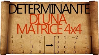 Determinante di una Matrice 4x4 o di ordine superiore [upl. by Ahsinyd]